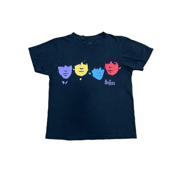 The‎ Beatles Black/Blue/Red/Yellow t-shirt Sz S 100% cotton - Picture 1 of 8